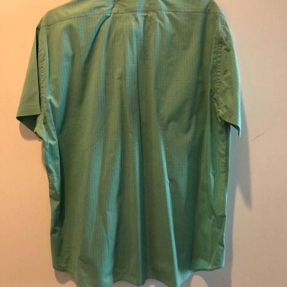 Coastal Cotton Shirts Mens Short Sleeve Teal Navy And White Check